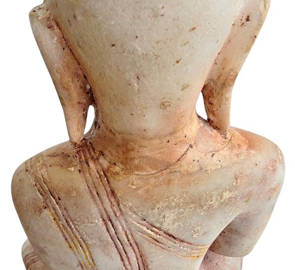 Buddha aus Alabaster, Burma 17. Jahrhundert