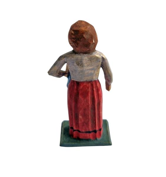 Krippenfigur Mädchen mit Puppe  (7 cm)