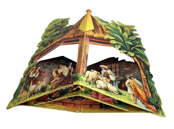 Cardboard Nativity Scene, first half 20th century