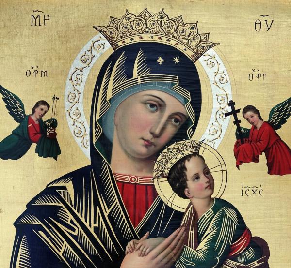 Madonna with child jesus, ~ 1900