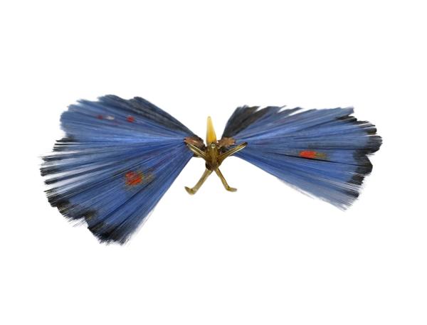 Butterfly with spun glass wings, ca. 1930