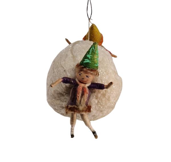 Gnomes on spun cotton ball