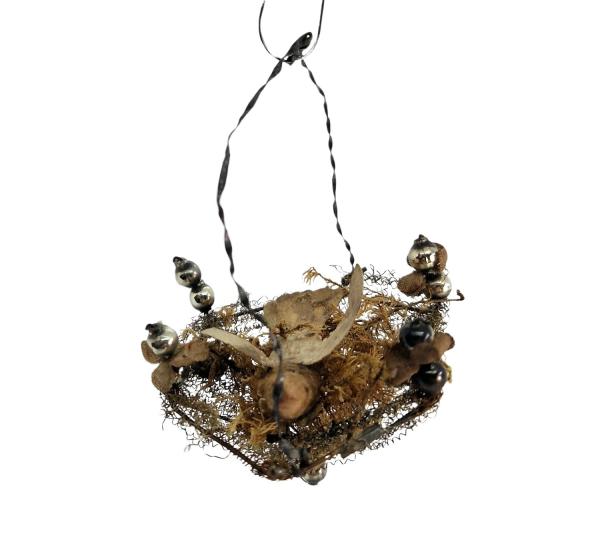 Sebnitzer Ornament, Vogel im Nest, um 1880/1900