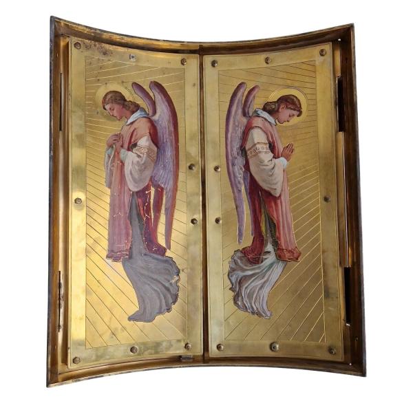 Tabernacle door / gold plated brass ~ 1880