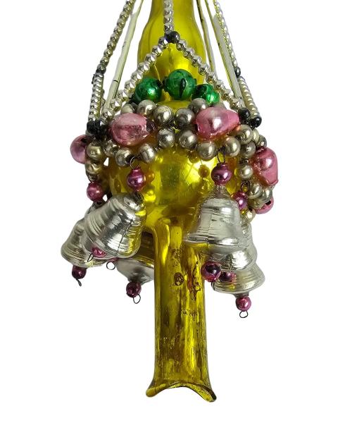 Beaded christmas tree topper, Gablonz, 30s