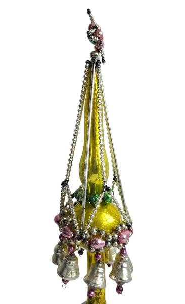 Beaded christmas tree topper, Gablonz, 30s