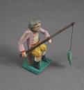 Grulicher Krippenfigur " Angler " (7 cm)