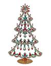 Free standing vintage rhinestone Christmas tree - Prong Set Stones, 32 cm